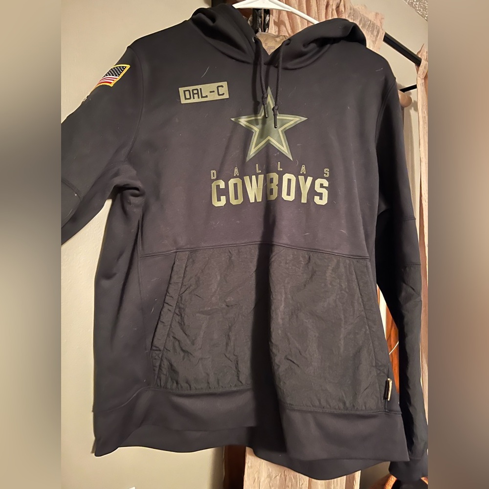 Nike Dallas Cowboys Black 2020 Salute to Service Sideline Performance Hoodie